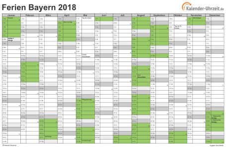 Zum kostenlosen download kalender 2021 bayern ferien feiertage pdf vorlagen from www.kalenderpedia.de. Ferien Bayern 2018 - Ferienkalender zum Ausdrucken