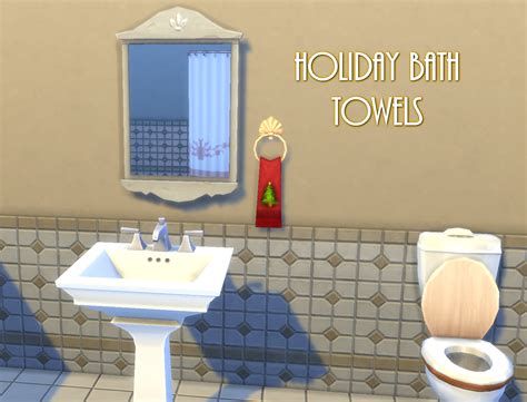 Sims 4 Cc Holiday Hand Towels Set