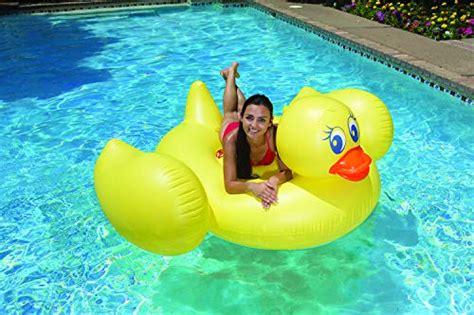 Poolmaster Jumbo Swimming Pool Float Rider Duck Pricepulse