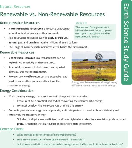 Renewable Vs Non Renewable Energy Resources Ck 12 Foundation