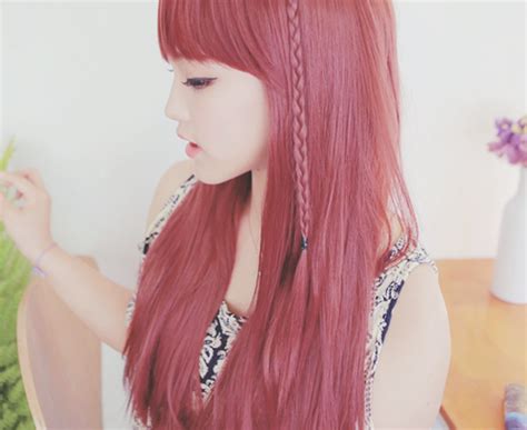Korean Red Hair Hair Red Hair Pretty Hair Asian Hair Ideas Beautiful