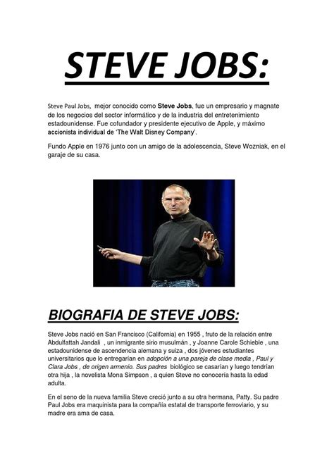 Tarea Steve Jobs By VICTOR JAVIER Issuu