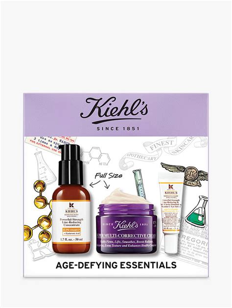 Kiehls Age Defying Essentials Skincare T Set At John Lewis And Partners