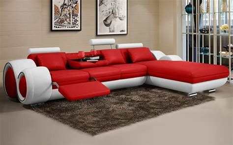 Minimalist Luxury Modern Genuine Leather Sofa L Shape Sofa Modern