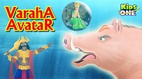 VARAHA Avatar Story | Lord Vishnu Dashavatara Stories | Hindu Mythology ...