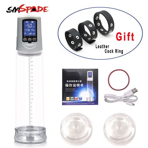 Buy Smspade Luxury Usb Rechargeable Electric Pump Enhancer Kit Lcd Automatic