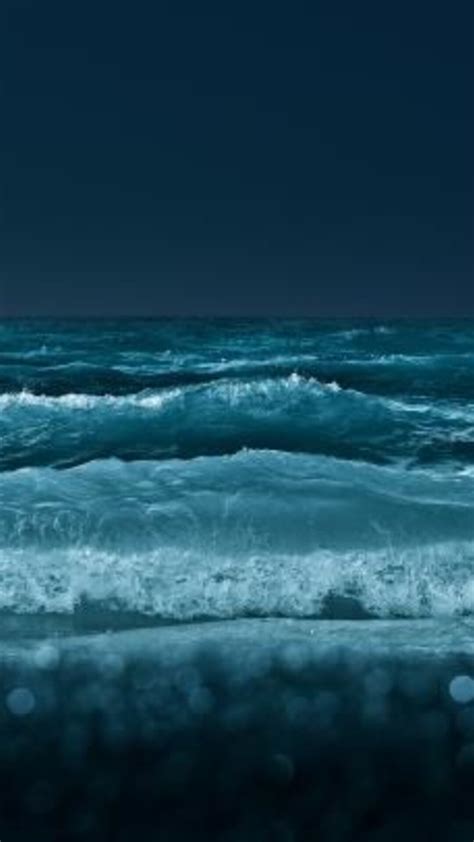 1080x1920 Ocean Waves At Night Iphone 76s6 Plus Pixel Xl One Plus 3