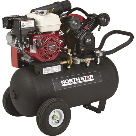 Northstar Portable Gas Powered Air Compressor — Honda 163cc Ohv Engine