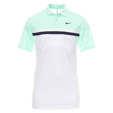Nike Golf Dri Fit Victory Colour Block Shirt Dh0845 Mint Foam 379