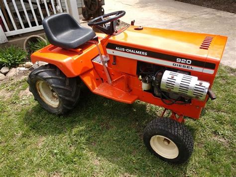 Allis Chalmers Model 920 Diesel Garden Tractor Garden Tractor