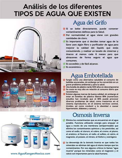 Diferentes Tipos De Agua Para Tomar Tipos De Agua Agua Para Tomar