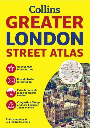 Greater London Street Atlas By Collins Maps Waterstones