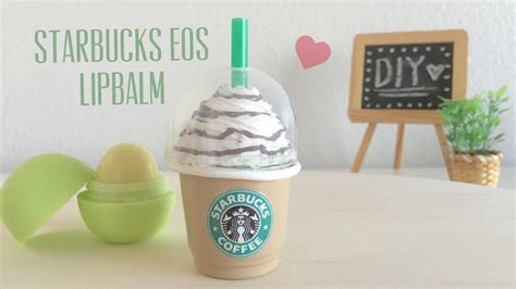 It's because my lips are always chapped! DIY Starbucks EOS Lip balm Container - YouTube