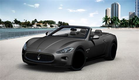 Maserati Granturismo Convertible In Matte Black Auto Pinterest
