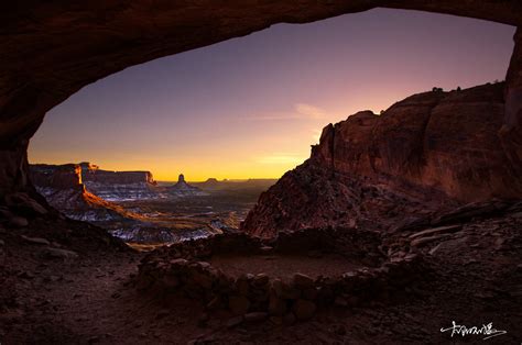 Sunset At False Kiva Canyonlands Np Shi Yu Flickr