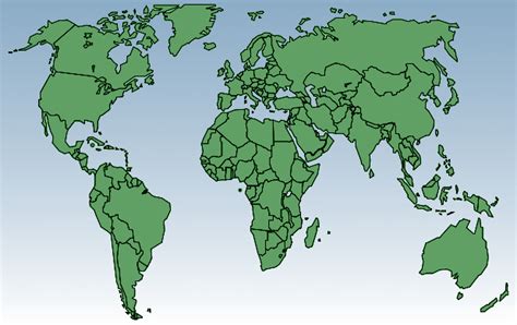 World Map For Children To Print