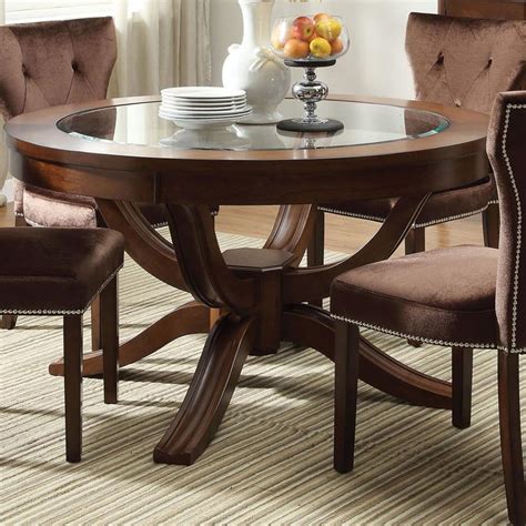 Acme Furniture Kingston 60022 Round Transitional Formal Dining Table