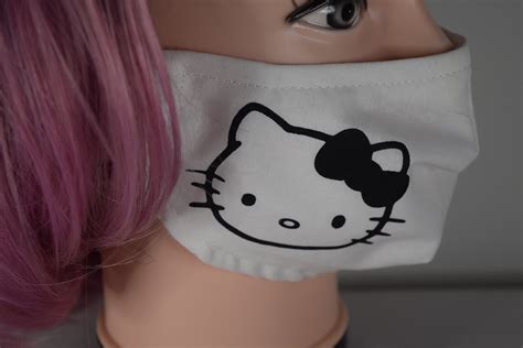 Hello Kitty Style Comfortable 3ply Face Masks Cotton Handmade