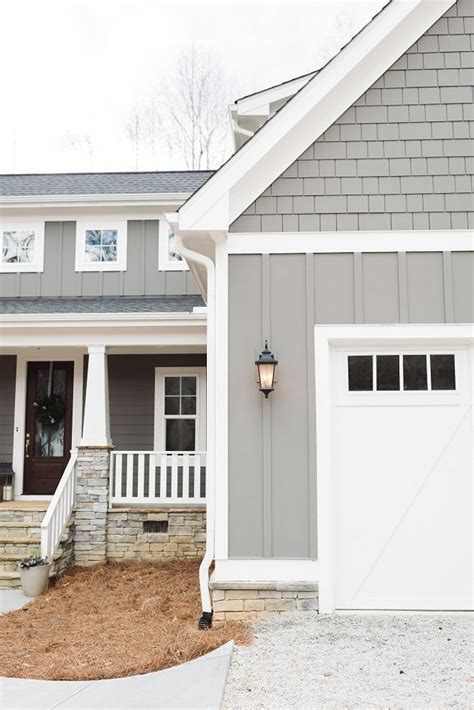 Grey Siding Paint Color Is Gauntlet Gray Sherwin Williams And White