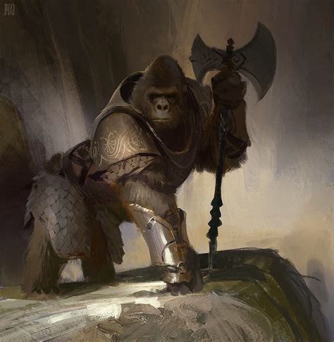 Gorilla Warrior Concept Art Characters Fantasy Art Concept Art