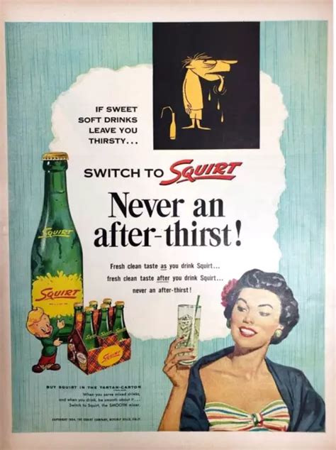 Squirt Tartan Carton Soda Pop Vintage Ad Magazine Print Glass Bottle Drink Picclick