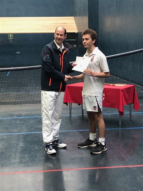 Real Tennis And Hrh The Earl Of Wessex Prince Edward Mill Hill Schools