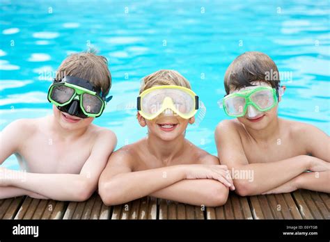 Teen Boys Swimming Pool High Resolution Stock Photography And Images