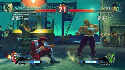 Ultra Street Fighter Iv 4 M Bison Nxcale Vs Sagat Chawawas Ps3