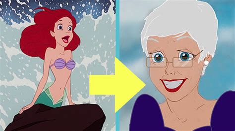What Disney Princesses Look Like In Their Old Age Youtube