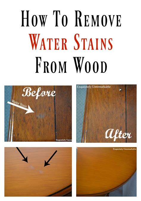 The Easiest Way To Remove Water Stains From Wood Exquisitely Unremarkable