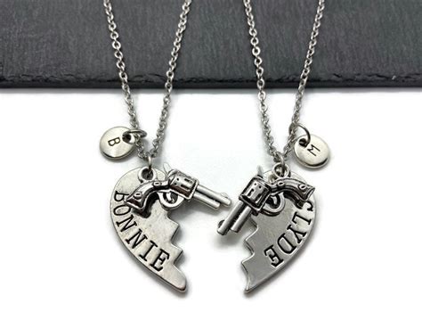 Bonnie And Clyde Bonnie And Clyde Necklace Bonnie Clyde Partners In