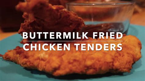 These homemade chicken tenders are soaked in buttermilk and fried crisp are super flavorful, moist if you fry the recipe with the use of the panko be aware the fat content (and saturated fat) of the recipe. Buttermilk Fried Chicken Tenders - YouTube