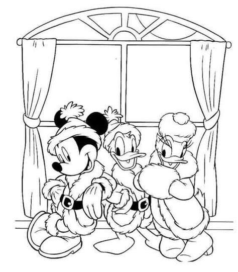Printable Disney Christmas Coloring Pages
