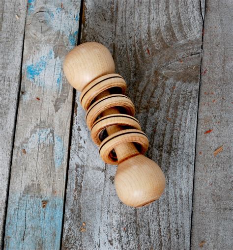 Baby Rattle Wooden Baby Toy Natural Wooden Toys Newborn T Baby