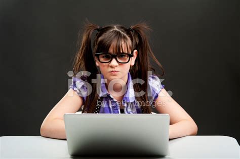 Angry Nerd Girl Stock Photo Royalty Free Freeimages