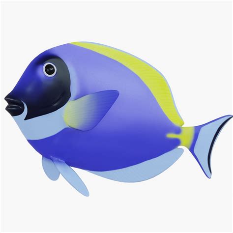Surgeon Fish Animated 3d Model Cgtrader