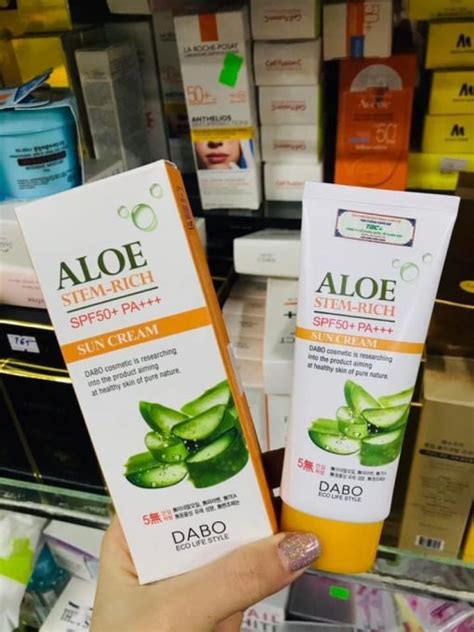 Kem ChỐng NẮng Dabo Aloe ChiẾt XuẤt LÔ HỘi Spf50 70ml