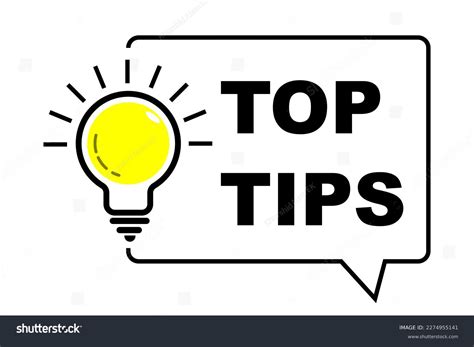 Top Tips Icon Light Bulb Sparkle Stock Vector Royalty Free 2274955141