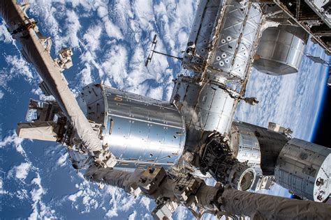 Esa International Space Station Laboratories Seen During Spacewalk