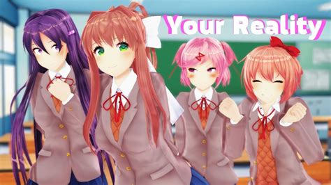 Full Animation 【mmd】⌈ddlc⌋ ♫ Your Reality ♫ Youtube