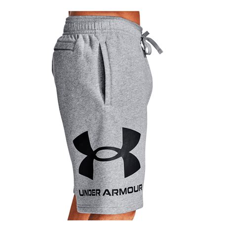 Under Armour Mens Rival Fleece Big Logo Shorts Grey Xl Rebel Sport