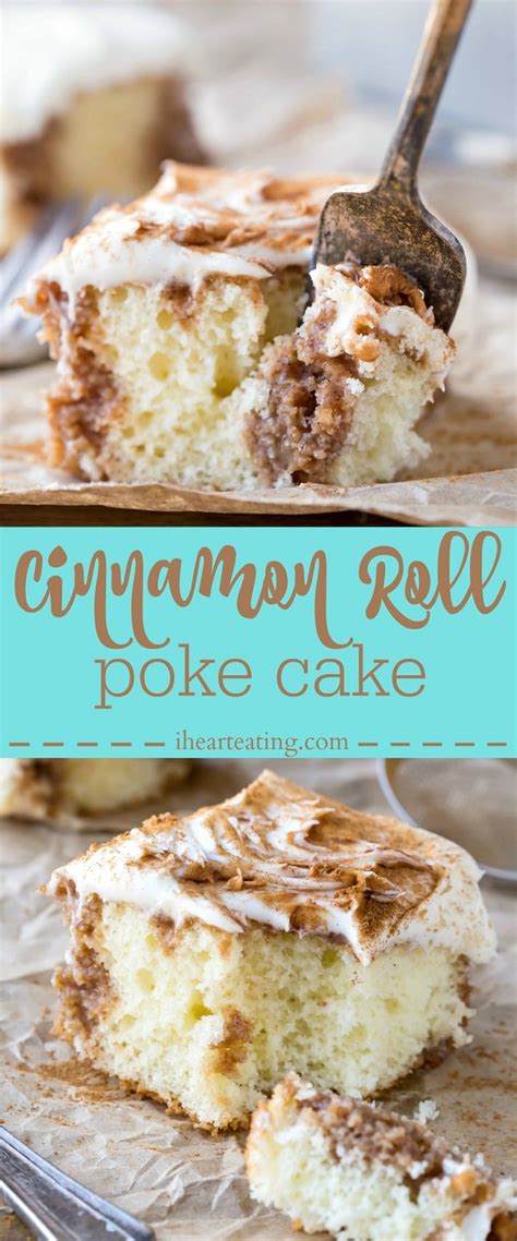 Cinnamon Roll Poke Cake Recipe ⋆ Food Curation