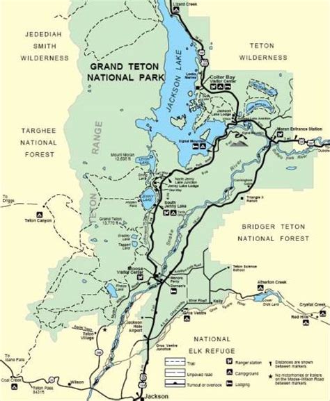 Grand Teton National Park Trail Map
