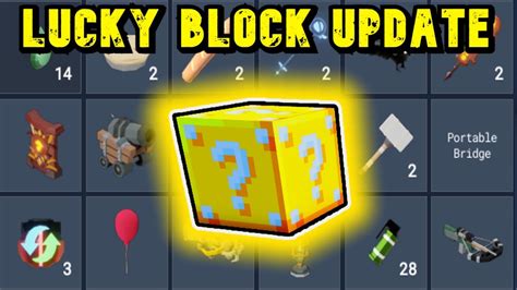Lucky Block Update Roblox Bedwars Youtube