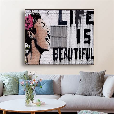 Banksy Painting “life Is Beautiful” Banksy Store