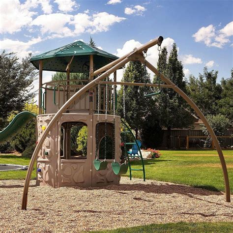Lifetime Outdoor Playground Swingset Tower Playset Swing Slide