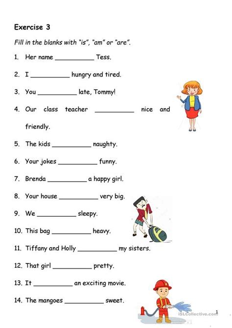 Present Simple Verb To Be English Grammar Worksheets Grammar