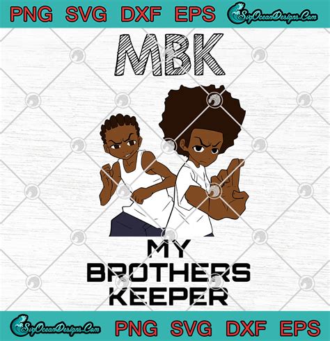 The Boondocks Huey And Riley Mbk My Brothers Keeper Svg Png Eps Dxf