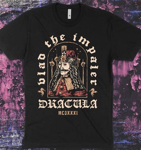 Spooky Vlad The Impaler Dracula Unisex Shirt History Vlad The Impaler