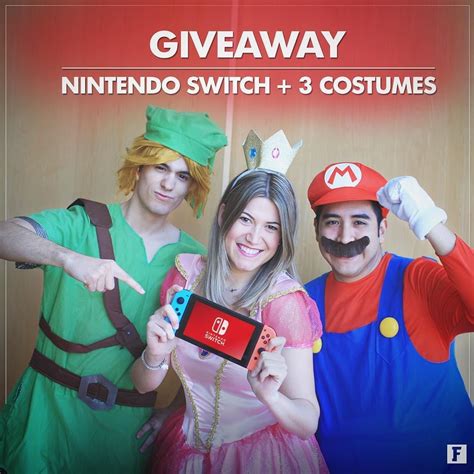 Sorteo Funidelia Te Regala Una Nintendo Switch 3 Disfraces Para Participar Sigue A Funidelia